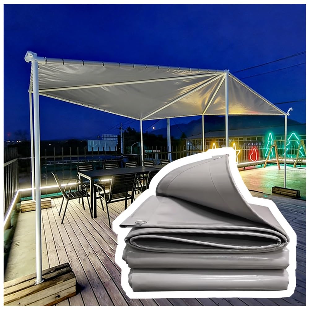 Clôture PVC étanche contre la pluie et les UV pour abri chantier et mobilier 4x5m