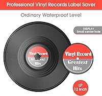 Vista 2 de Douk Audio Record Clean Label Saver Album LP Protector de limpieza de vinilo impermeable Cuidado de la abrazadera (negro)