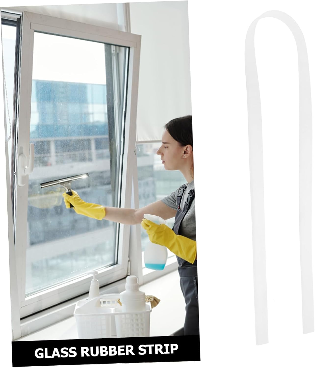 Alipis Window Glass Tool Replacement Durable Natural Rubber Squeegee Strip for Efficient Cleaning of Shower Doors and Car Windshields Flexible and Easy to Replace
