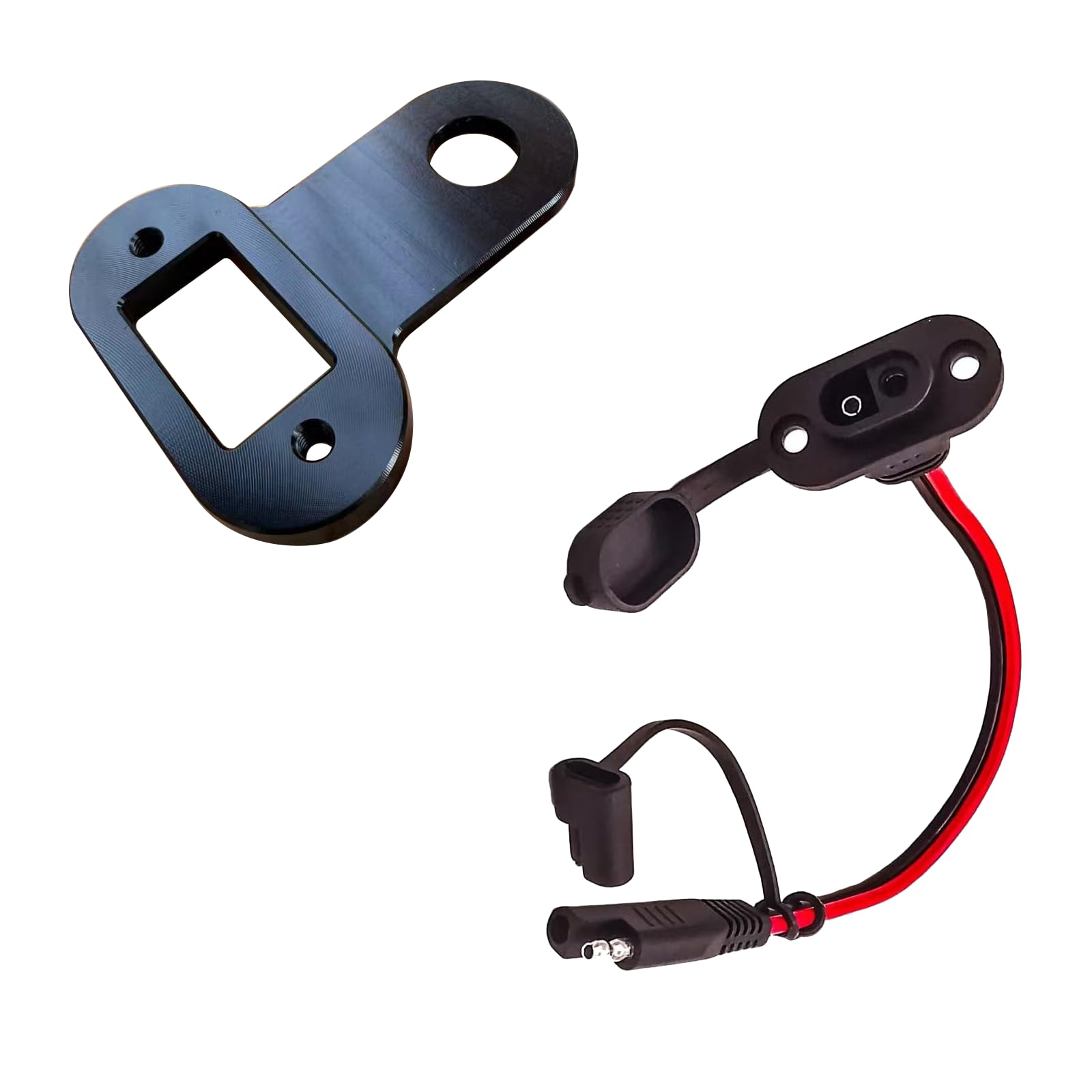 Amazon.com: Motorcycle Battery Charger Bracket, and Cable Holder