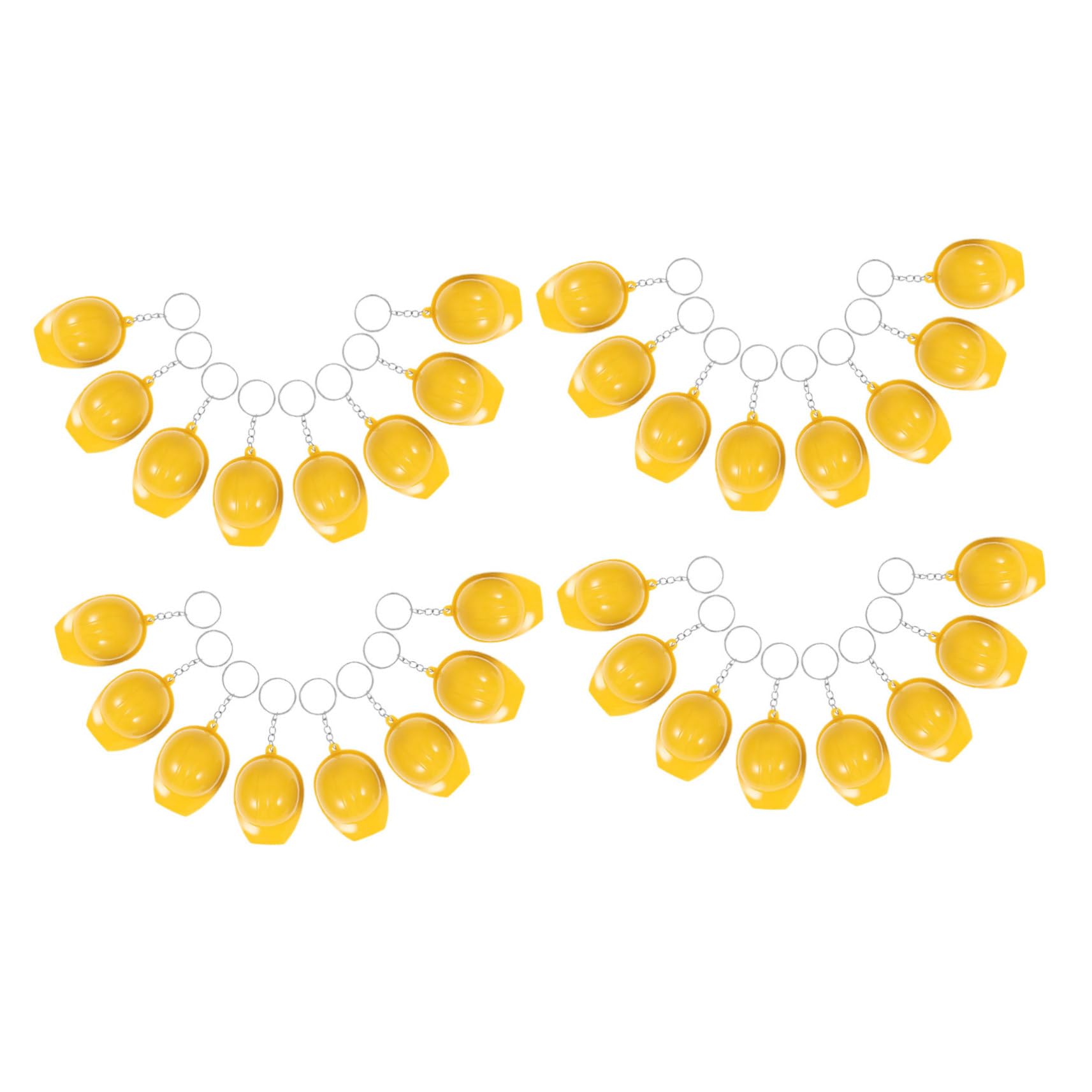 Porte-clés Casque De Chantier Jaune pendentif sac thème construction lot 100 VALICLUD
