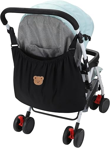 Miniatura 8 de Accmor Organizador universal para cochecito, bolsa de almacenamiento grande para cochecito Uppababy, Nuna, Britax, Doona, accesorios de Blanco,Negro