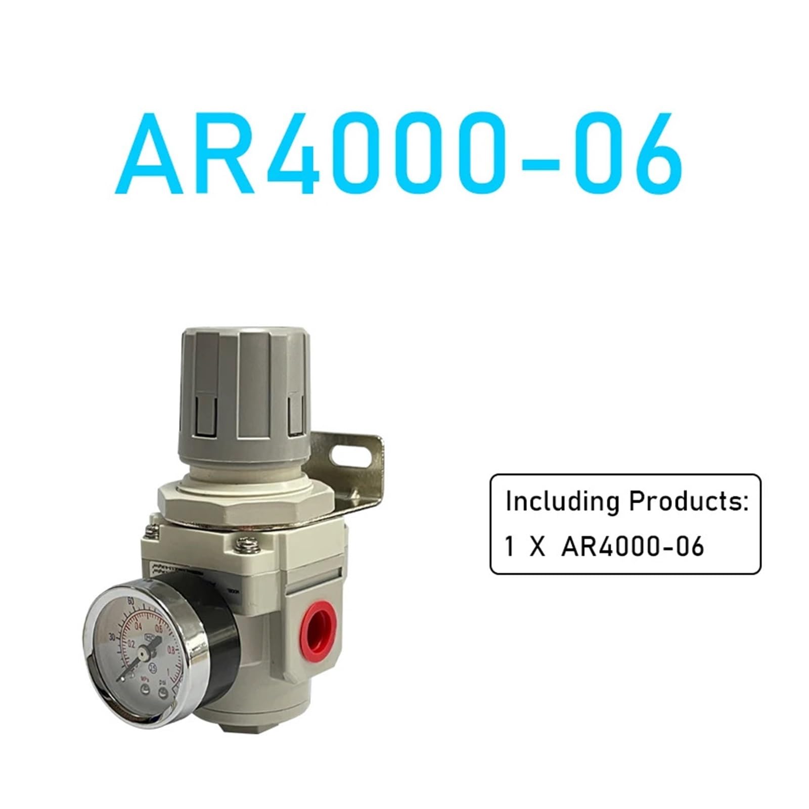 Regolatore di pressione aria, compressore, pompa, unità di trattamento di regolazione con manometro regolabile AR2000-02 AR3000-03 1/4''(AR4000-06)