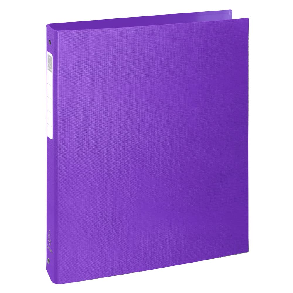 Exacompta - Ref. 51650E - 1 Teksto rigid edged binder - 4 round rings 30 mm diameter - 40 mm spine - external dimensions 32 x 26 cm - A4 file format - random colours