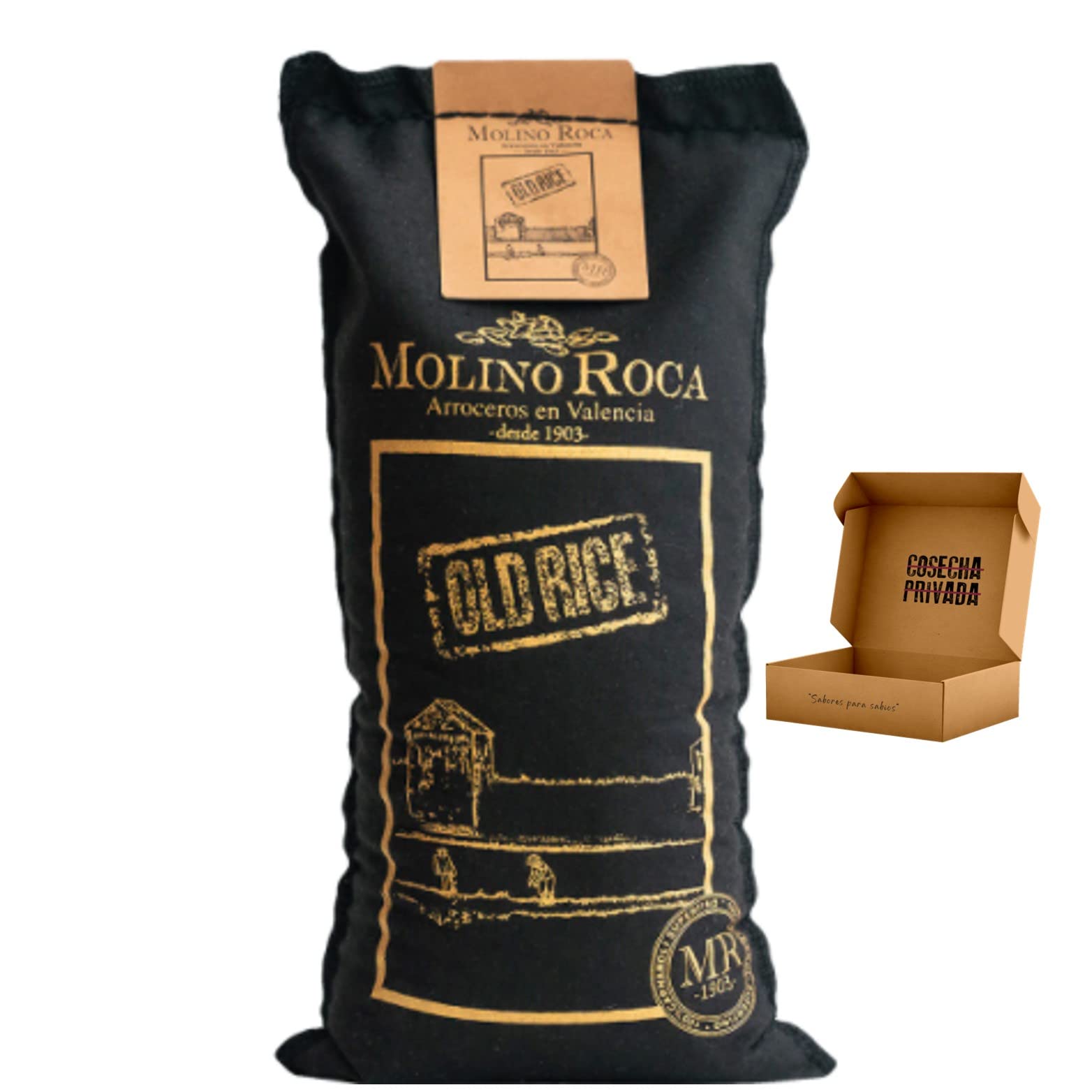 Arroz Molino Roca - Envio 24h - Mejor Arroz del Mundo- Albufera - Cosecha Privada (Pack 4 kg)