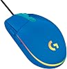Mouse Gamer Logitech G203 Cableado, 8,000 DPI, Efecto Óptico Arcoíris LIGHTSYNC RGB, 6 Botones Programables, Memoria Integrada, Mapeo de Pantalla, Compatible con PC/Mac y Laptop - Azul (Reacondicionado) 1