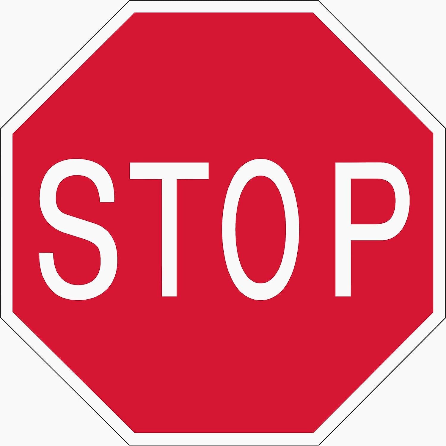 CafePress Stop Sign Magnet 2.25" Round Magnet, Refrigerator Magnet