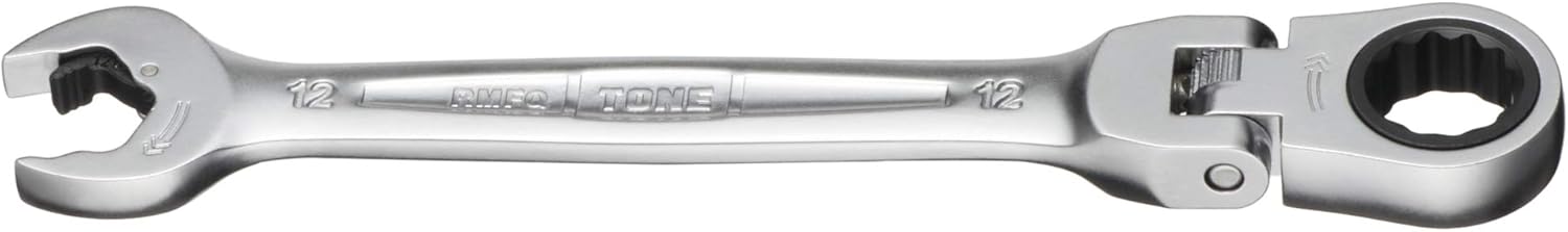 TONE Ratchet Ring Wrench Ratcheting Spanner Head Flex Head Set RMFQ-12 12mm