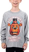 Vista 1 de Bioworld Five Nights at Freddy's - Camisa de manga larga para niños, Gris