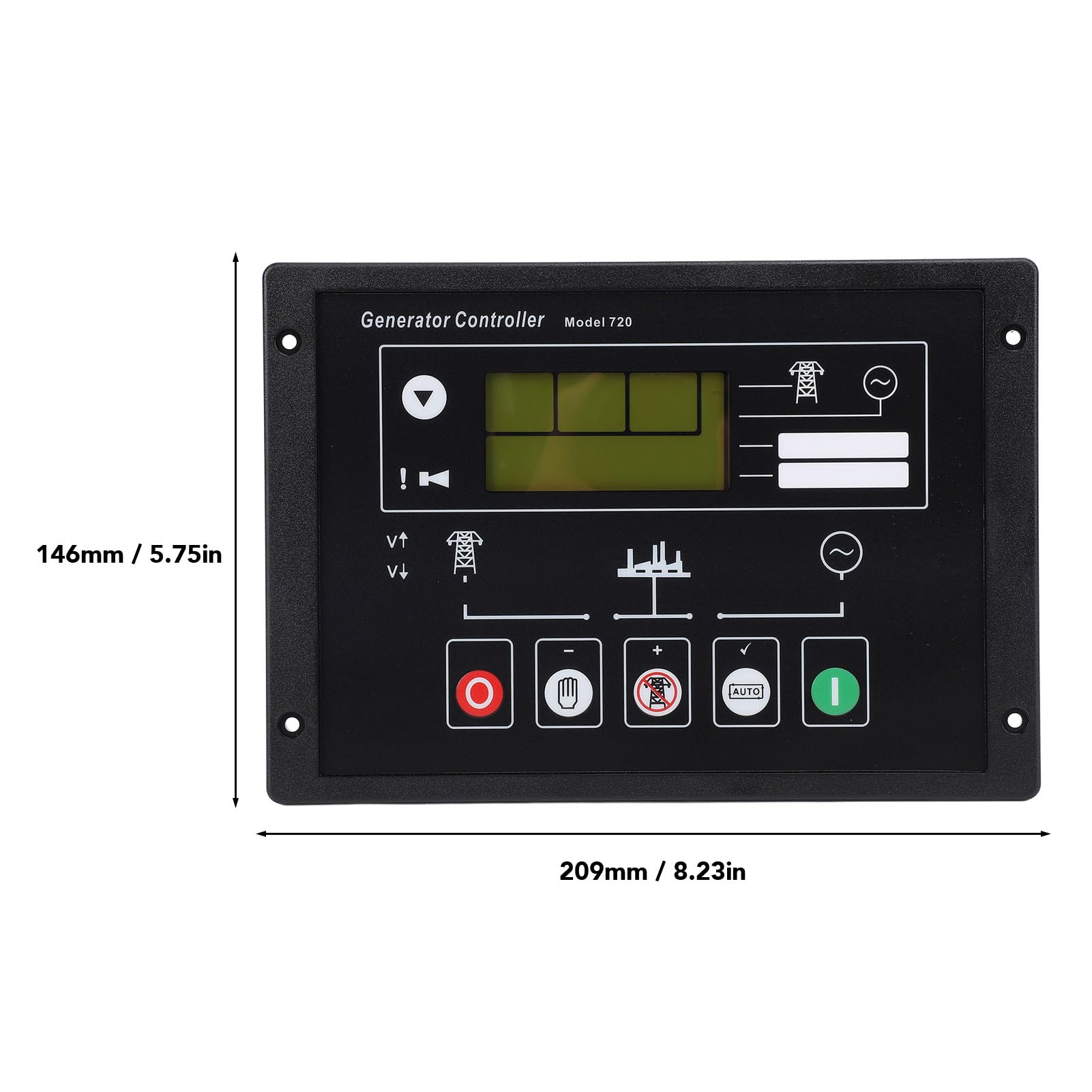 Panel de control de arranque automático del generador Módulo controlador electrónico avanzado del generador Arranque de la unidad de respaldo automático controlado por