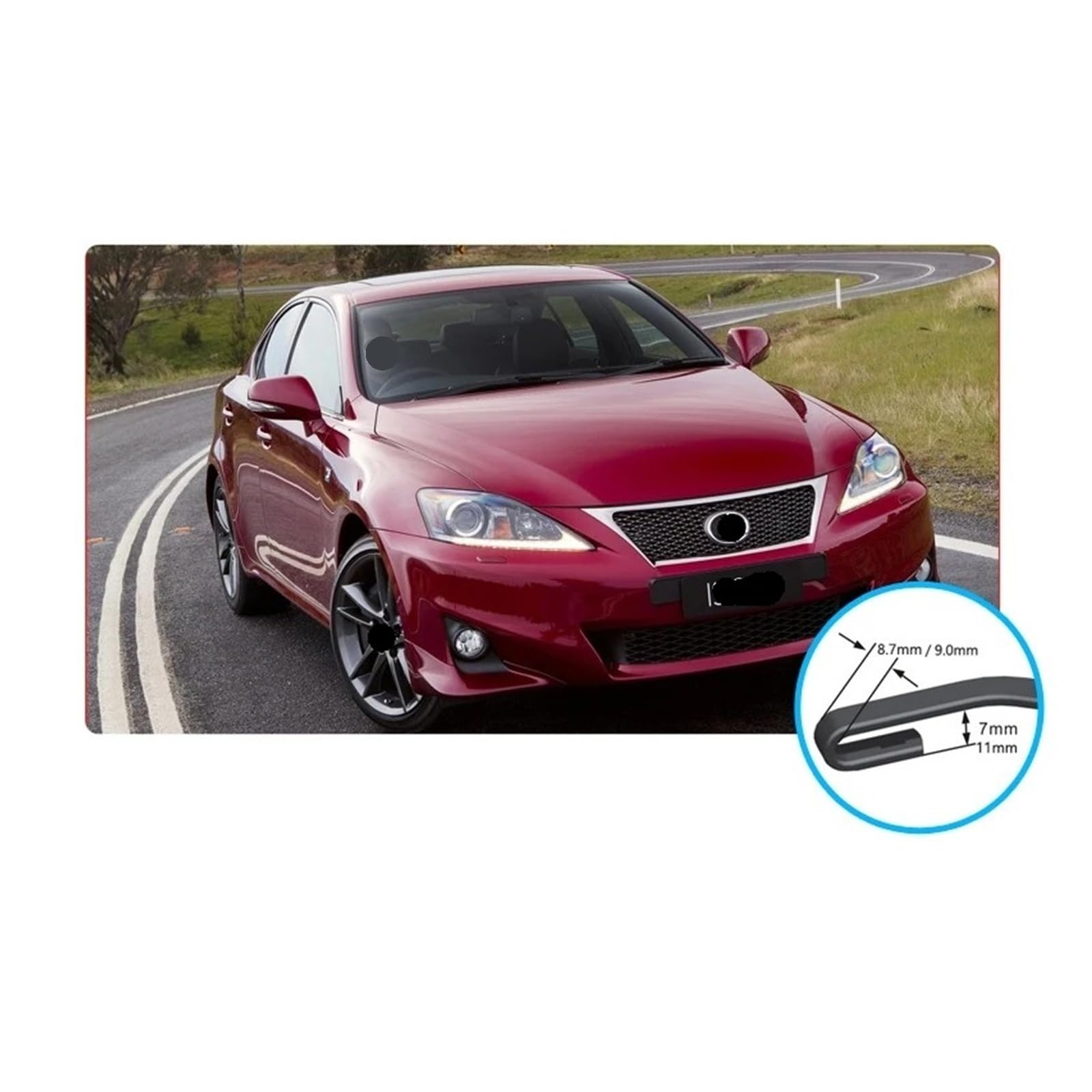 Escobilla Limpiaparabrisas Escobillas Limpiaparabrisas Delanteras Para Lexus Para IS XE20 2006-2013 Para IS250 300 250 300h 350 200d 220d