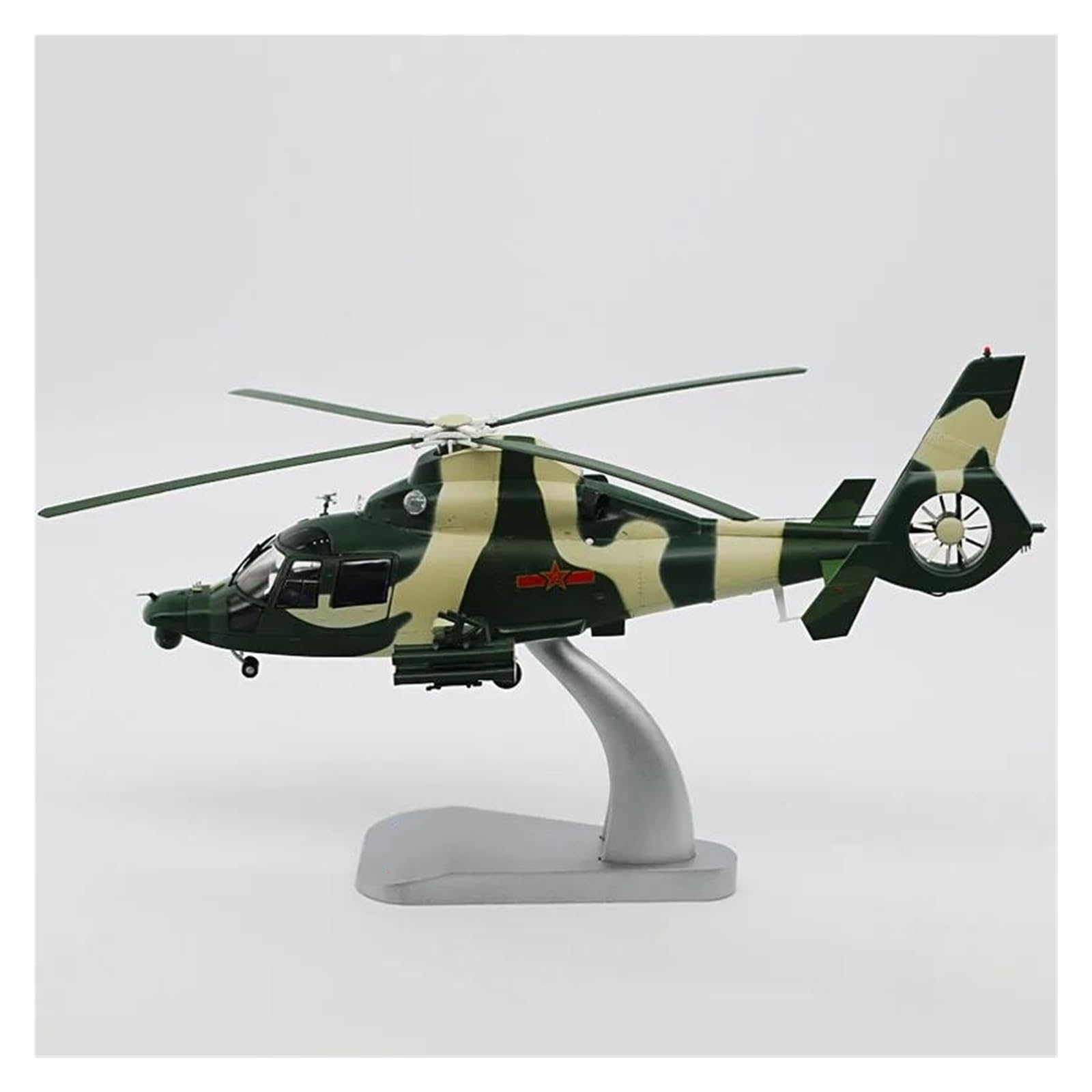 Modelo de helicóptero Z-9 a escala 1:32 réplica militar coleccionable de aleación con hélice móvil