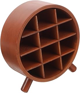 FOMIYES Lipstick Storage Box Lipstick Rack Lipstick Display Stand Vanity Table Lipstick Stand Lipsticks Display Holder Lipstick Storage Holder Lipstick Holder Organizer Wooden Nail Polish