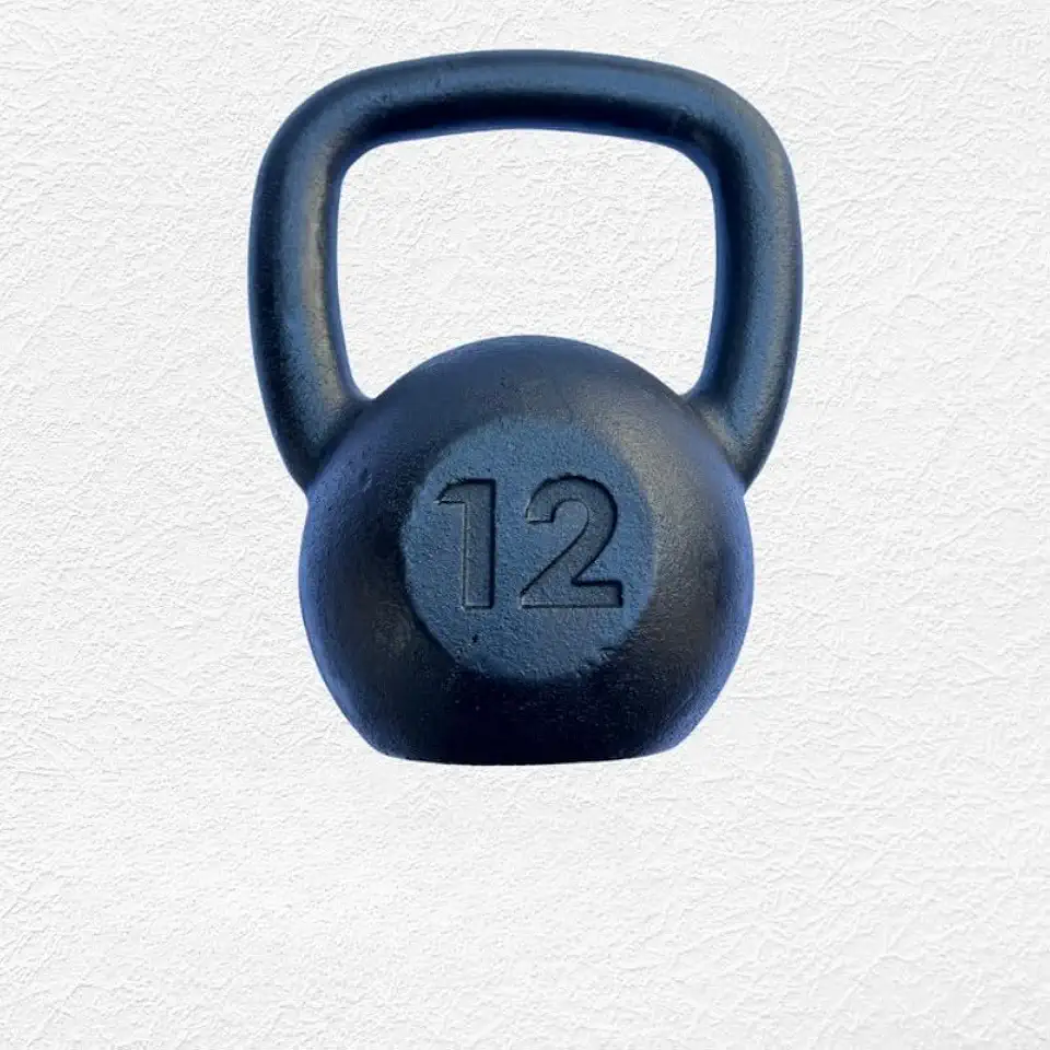 Kettlebell de Ferro Fundido Pintado 4kg a 16kg, Para Musculação e Treino Funcional, Resistente e Ergonômico, Ideal para Academia e Treino em Casa