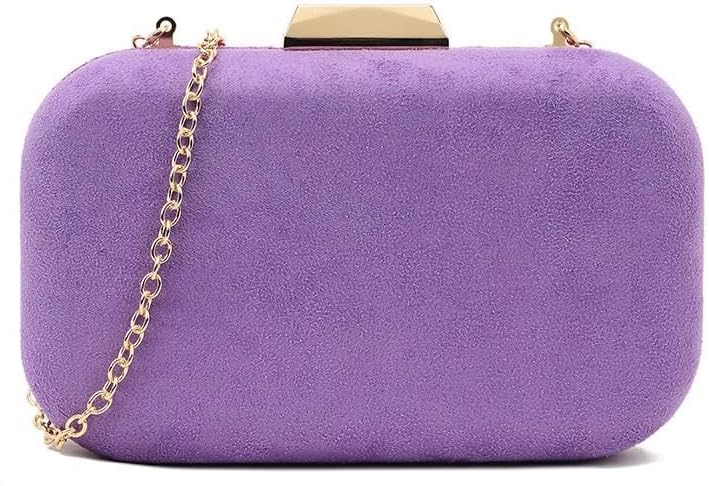 Girly HandBags Womens Faux Suede Two Tone Clutch Bag