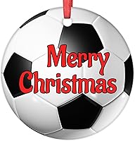 Vista 19 de Adornos de Navidad de voleibol, decoraciones deportivas de Navidad para árbol, regalo para amantes del voleibol, adornos de Navidad redondos