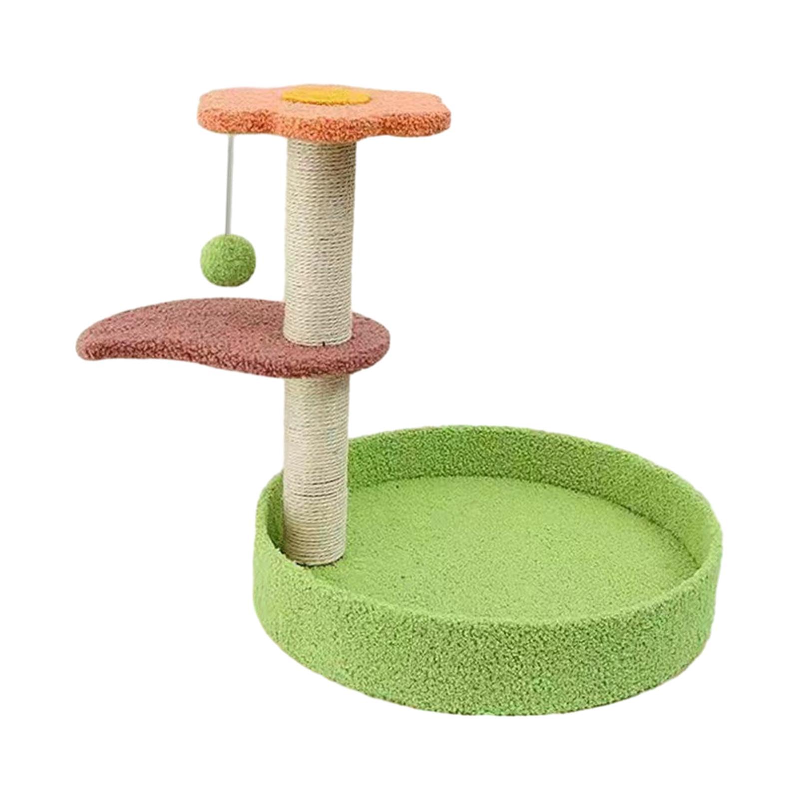 Colcolo Tiragraffi per Gatti a 3 Strati, tiragraffi con Corda in sisal, Piattaforma da Gioco Alta, tiragraffi, Torre per Gatti per Gattini di Grandi