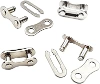 Vista 3 de 4 pares de eslabones perdidos de bicicleta de 16789101112 velocidades, cadena de acero reutilizable