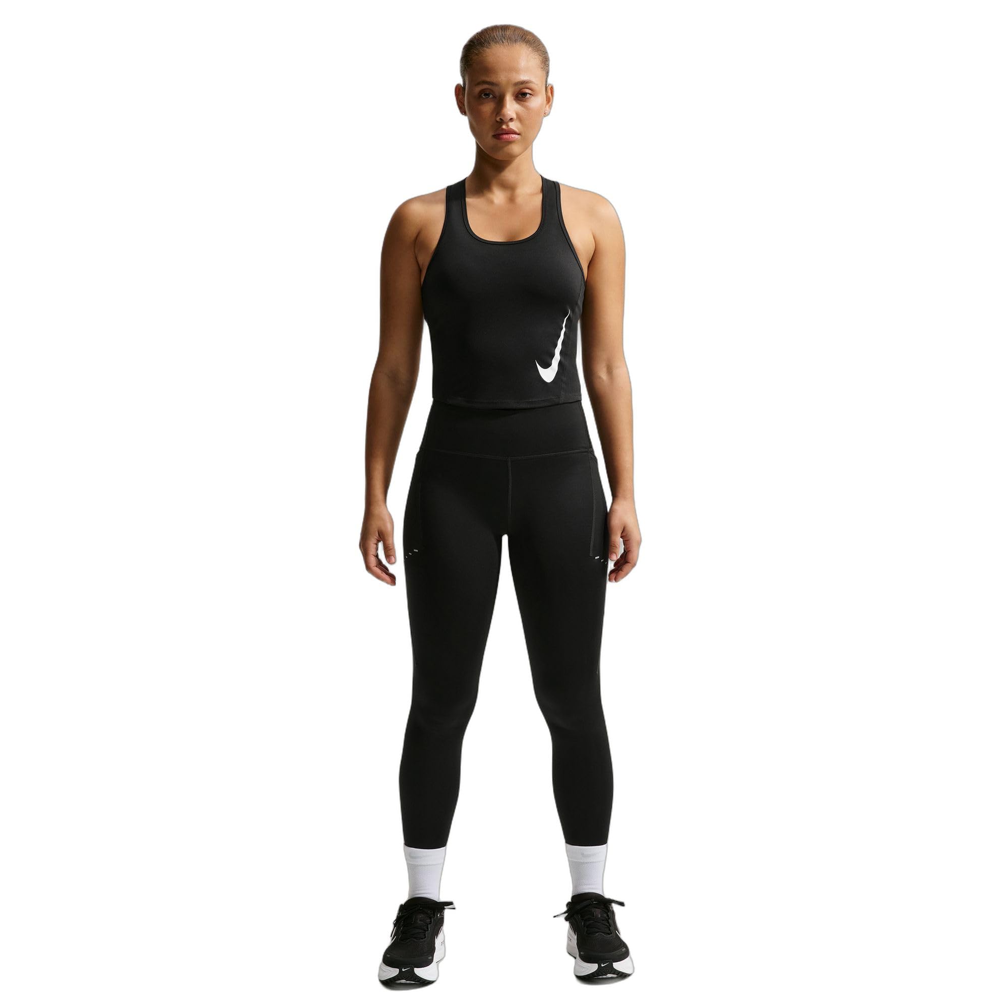 Nike W Nk Tempo Swoosh Run DF Tank damski tank top (opakowanie 1)