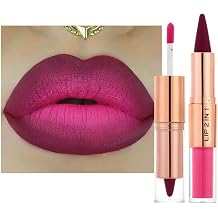 MiaSarah Pink Lipstick Matte Red Lip Liner Stain Contour Pen, Long Lasting Waterproof Matte Lipliners,2-In-1 Design for Precise Lip Outline, High pigment Lip Makeup for Women 06