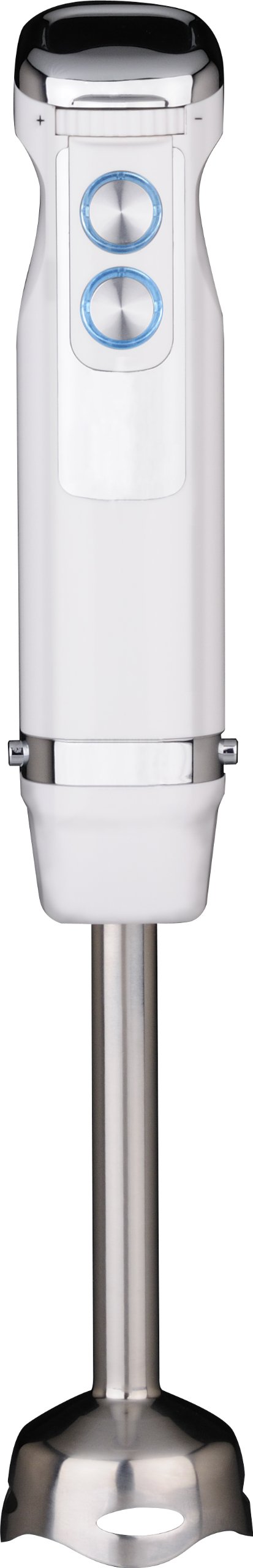 Gastroback 40974 Design Stabmixer Advanced, 10 Geschwindigkeitsstufen und Turbo-Funktionen, 800 Watt, inkl. Mixbehälter (800 ml) und Zerkleinerer (500 ml) mit Deckel, Schneebesen, Edelstahl, Weiß