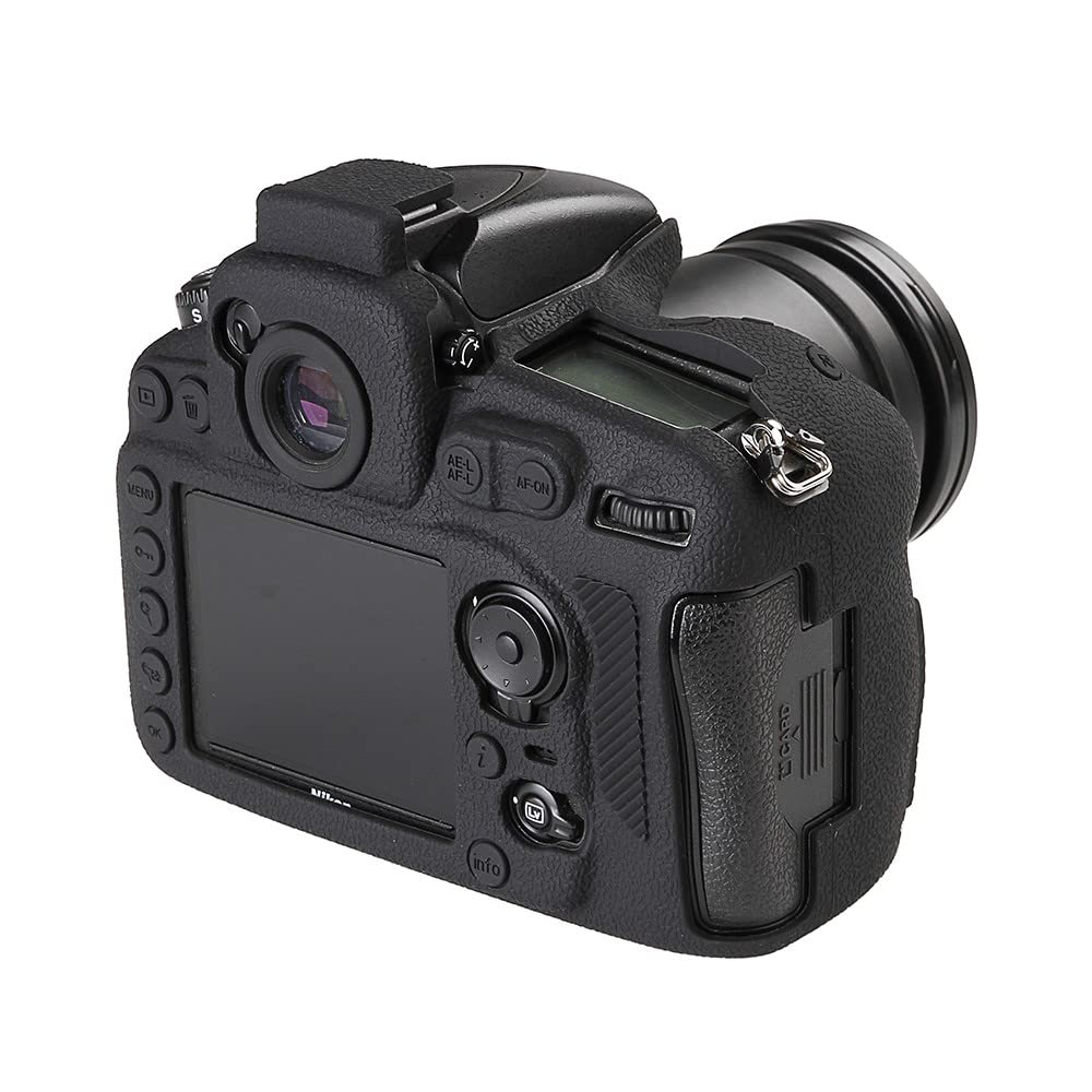 Custodia per fotocamera Borsa in silicone morbido nero antiscivolo Texture Armatura Skin Body Cover Protector per Nikon D810 fotocamera digitale
