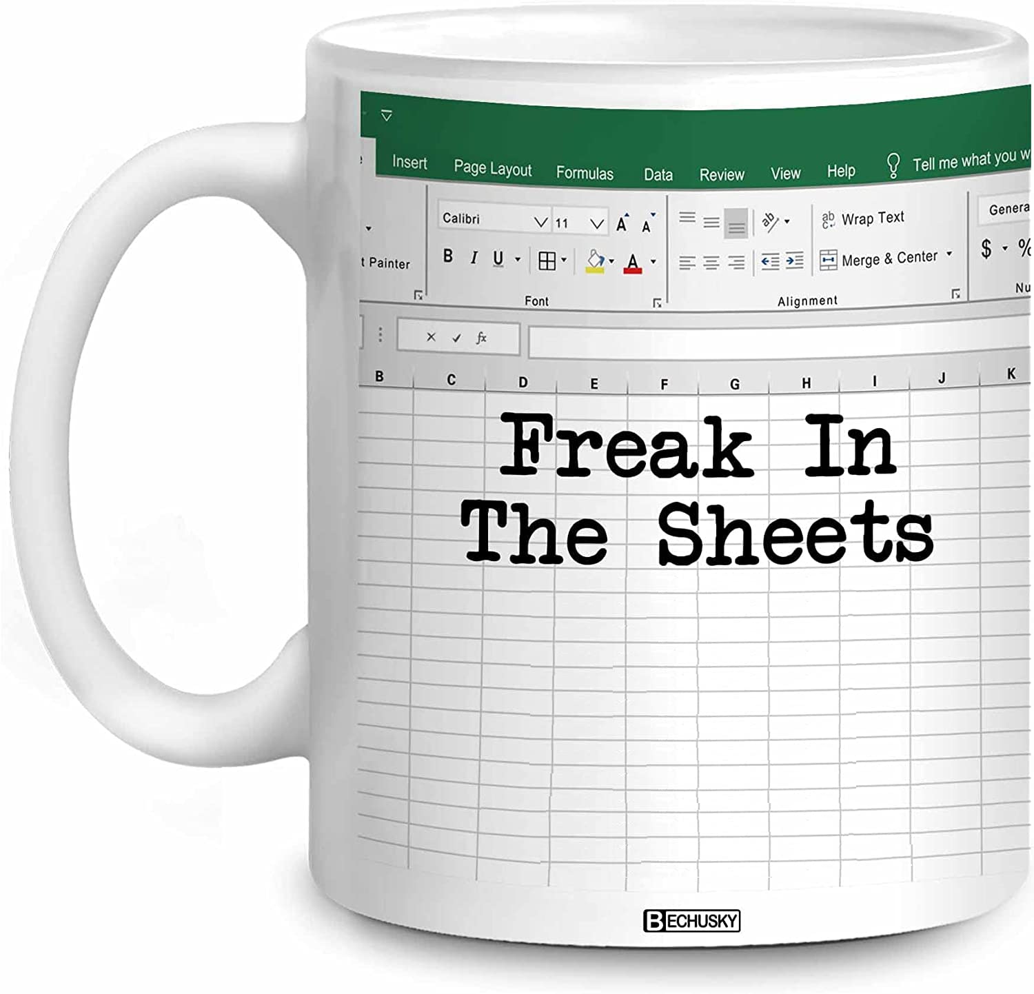 BECHUSKY Gifts for Boss, Accountant, Coworker, Hr, Finance, Bankers, Freak In The Sheets Mug Gifts for Friends Sisters Accounting Boss Men Women Christmas Birthday 11oz