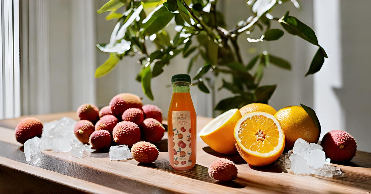 Hetals Homemade Orlych | Orange & Lychee Crush Summer Mocktail Drink Taste Best With Soda-image-24