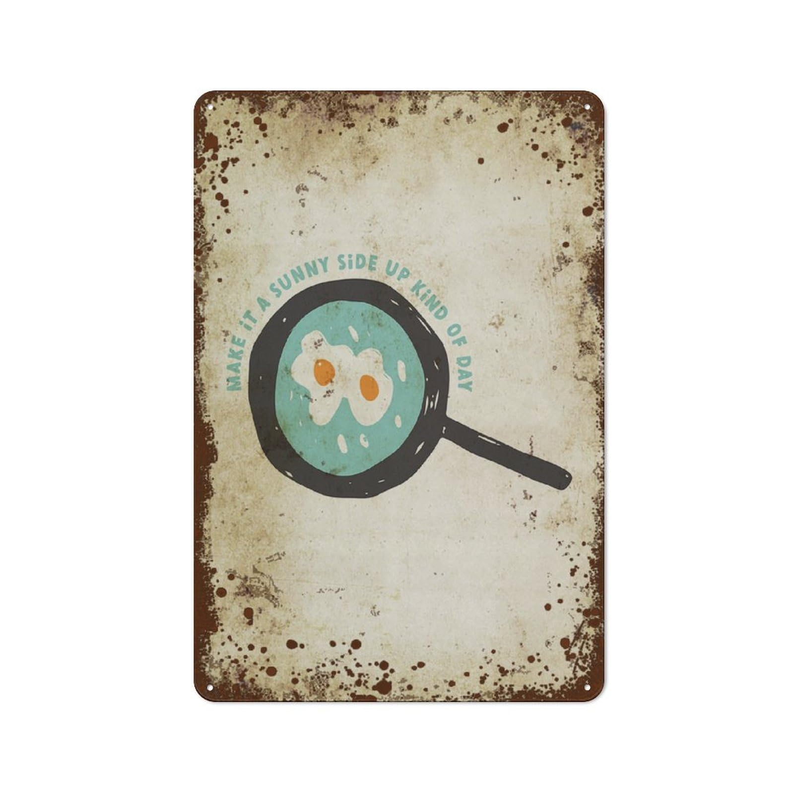 Kwqdozf Style-1 8X12 Inch Make It A Sunny Side Up Kind Of Day Wall Art, Cool Wall Art For K