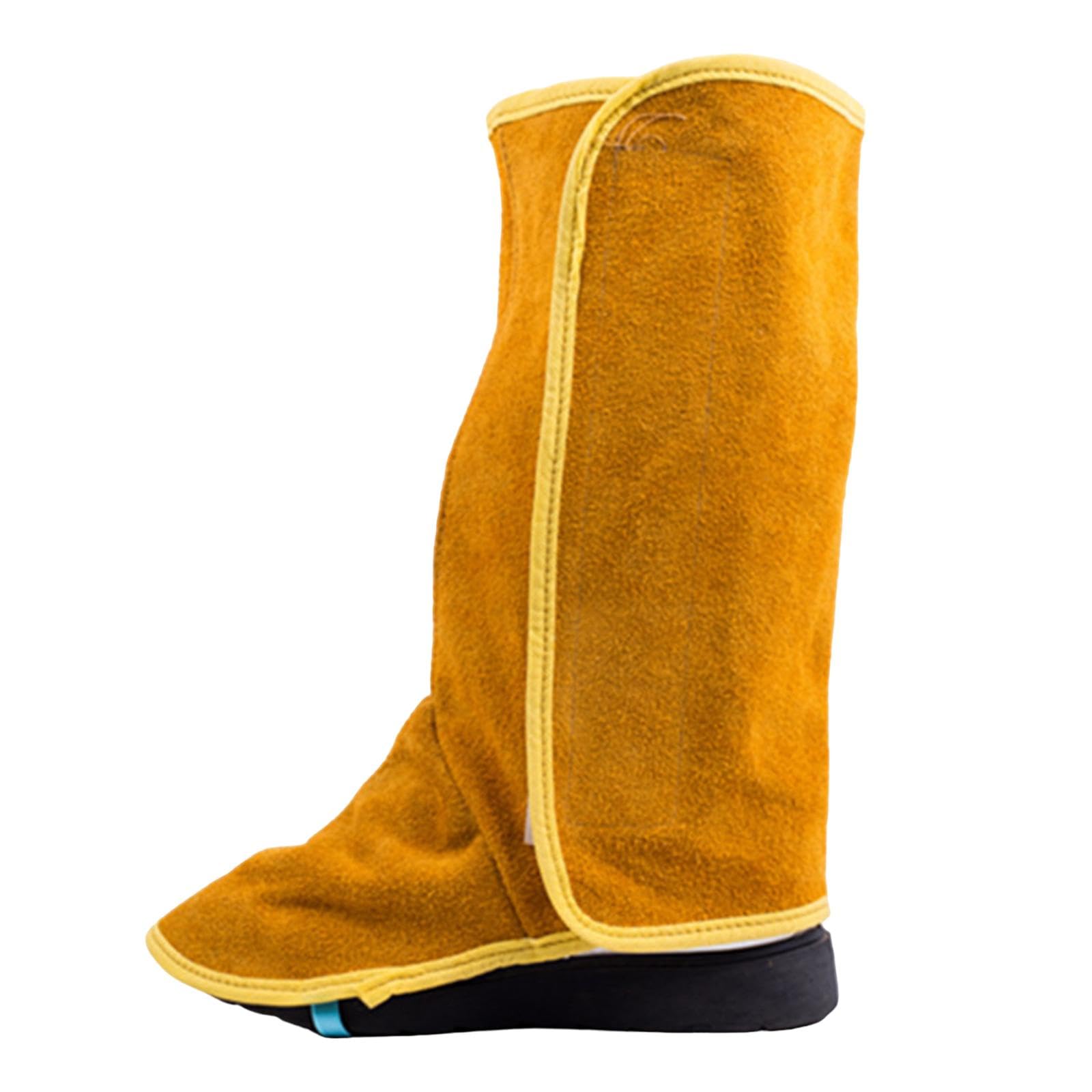 ILSMYSUTRA® Welder Shoe Protectors Women Men Fire Resistant Anti Slip Welding Shoe Cover Height 33cm-image-43