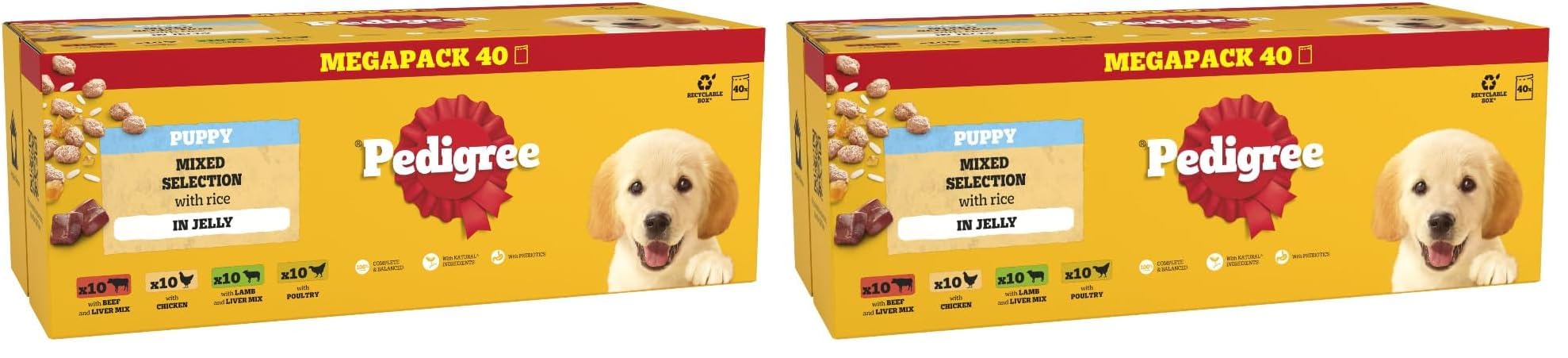 Pedigree Mixed Selection in Gravy 40 Pouches, Adult Wet Dog Food, Megapack (40 x 100 g) — view 19