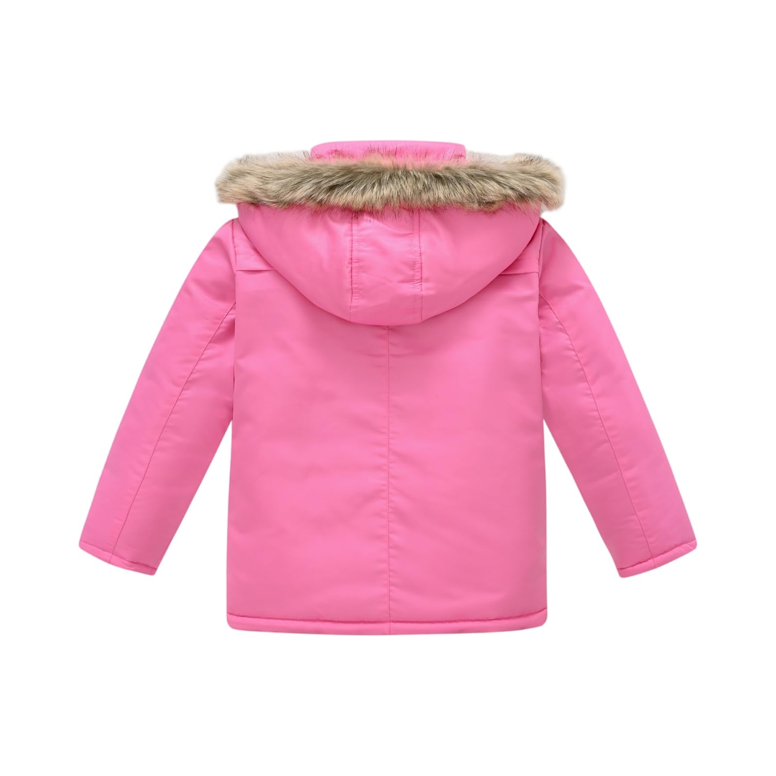Cappotti invernali per bambini Ragazzi Ragazze Giacca di Cotone Imbottitura Pesante Cappotto Invernale con Collare di Pelliccia Rimovibile Tuta da Neve Giacca Antifreddo Giacca Antivento