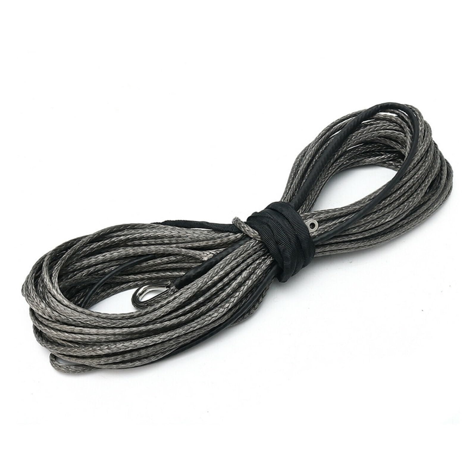 SGKOMN 100ft 6500lbs Car Towing Rope Synthetic Fiber Winch Rope With Sheath Car Towing Pulling Rope Car Accessories