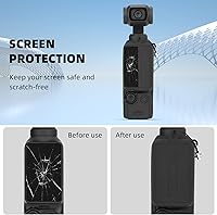 Vista 2 de BRDRC Funda de silicona Pocket 3, funda protectora con protector de lentes, funda antiarañazos compatible con DJI OSMO Pocket 3 Combo para creadores
