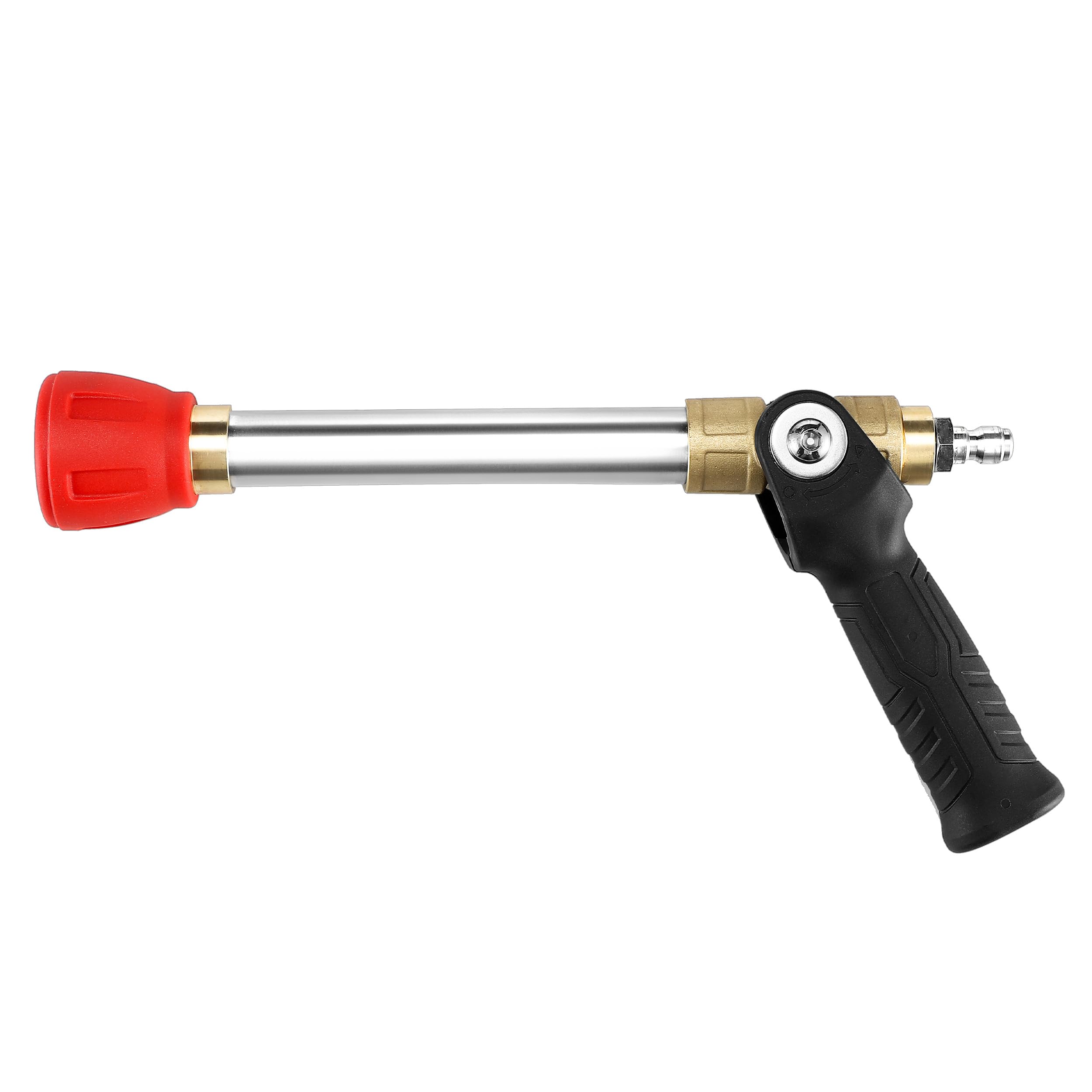RIDGE WASHER Boquilla de largo alcance para lavadora a presión y boquilla giratoria de punta de disparo, varita de extensión con 2 modos de pulverización