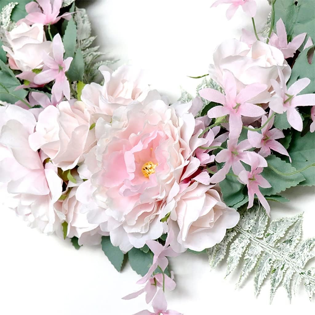 Spring Wreath Peony Wreath for All for Front Door Farmhouse Wall Outdoor Decoration