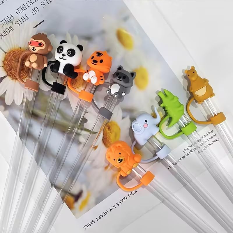 3Pcs Elephant Straw Cover para vasijas Stanley miniatura 7