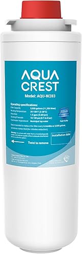 AQUA CREST Filtro de repuesto para Elkay 51300C, sin chip compatible con estaciones de llenado de botellas Elkay ezH20 y Halsey Taylor, NSFANSI 42,