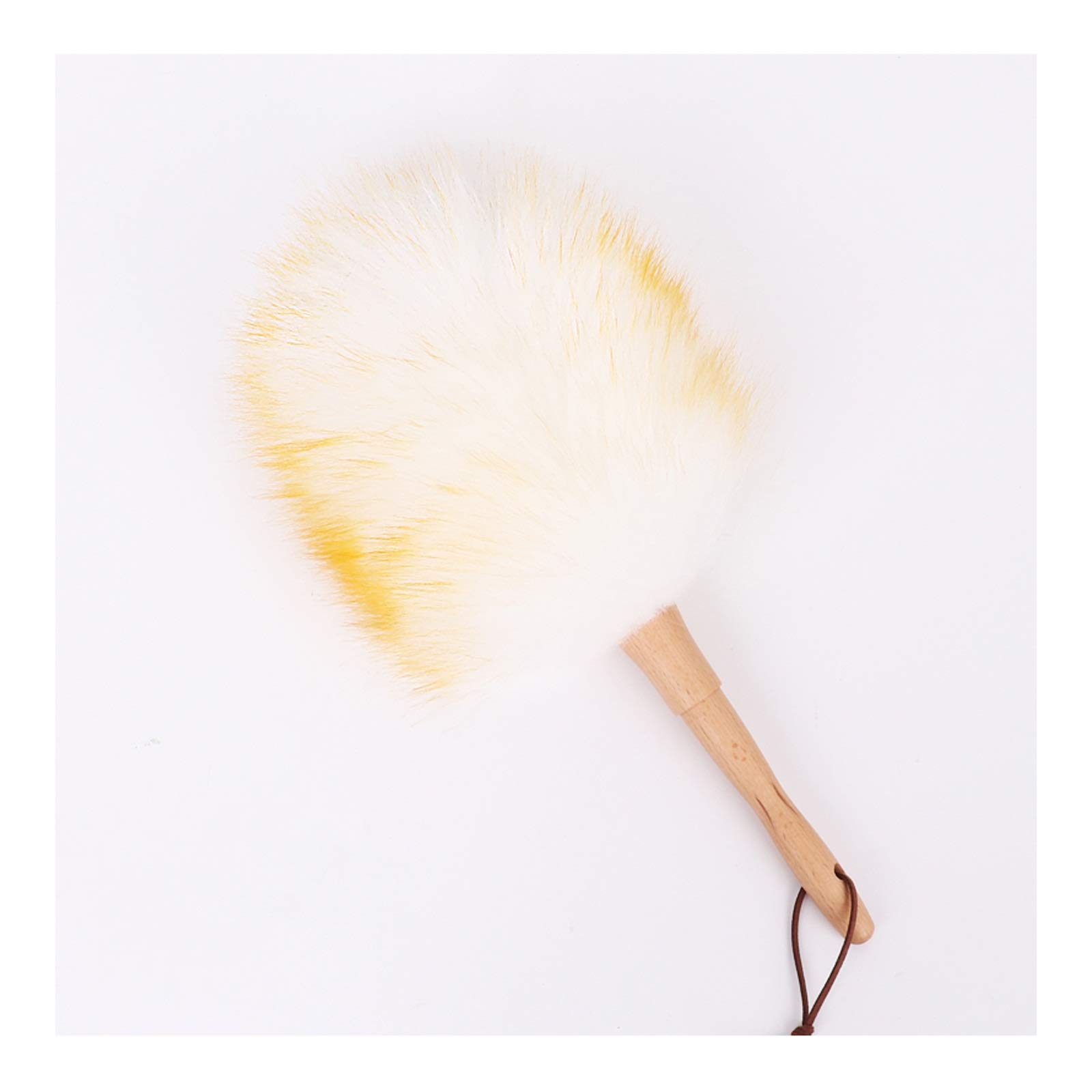 spolverini per la pulizia, Set Piumino Spolverino in pura lana d'agnello con manico in legno, Spolverino soffice in lana d'agnello, flessibile, buona presa, antistatico, Spolverino for casa, ufficio e