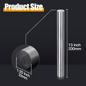 1-1/4 Inch Diameter Round Aluminum Rod,1.25 Long 13 6061 Aluminum Round Bar,T6511 Solid New Mill Stock (1-1/4 Inch, 1)