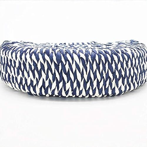 Miniatura 6 de Bolso de paja para mujer bolso de ratán de verano playa con asa superior