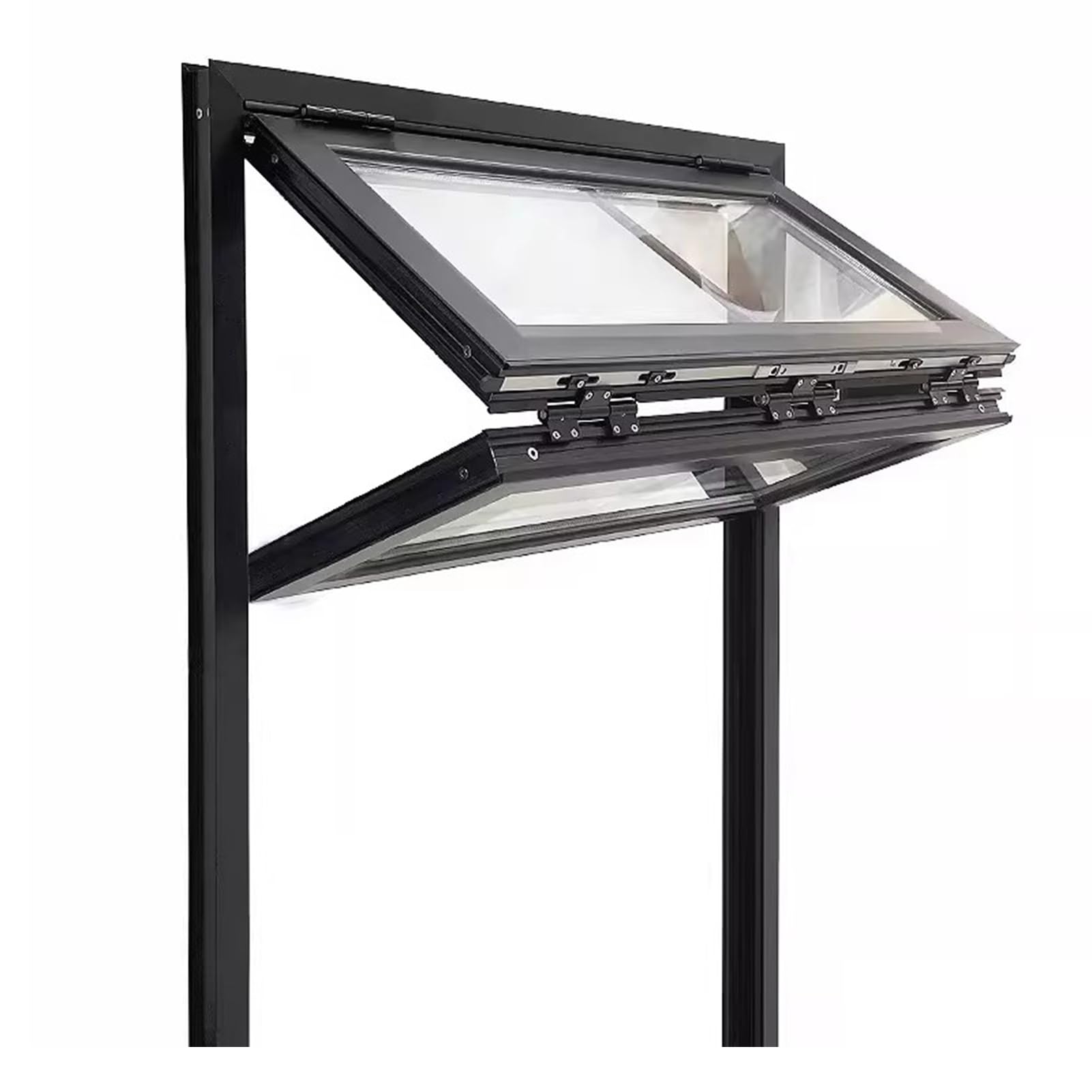 Ventana para camión de alimentos con diseño plegable deslizante y vidrio templado robusto