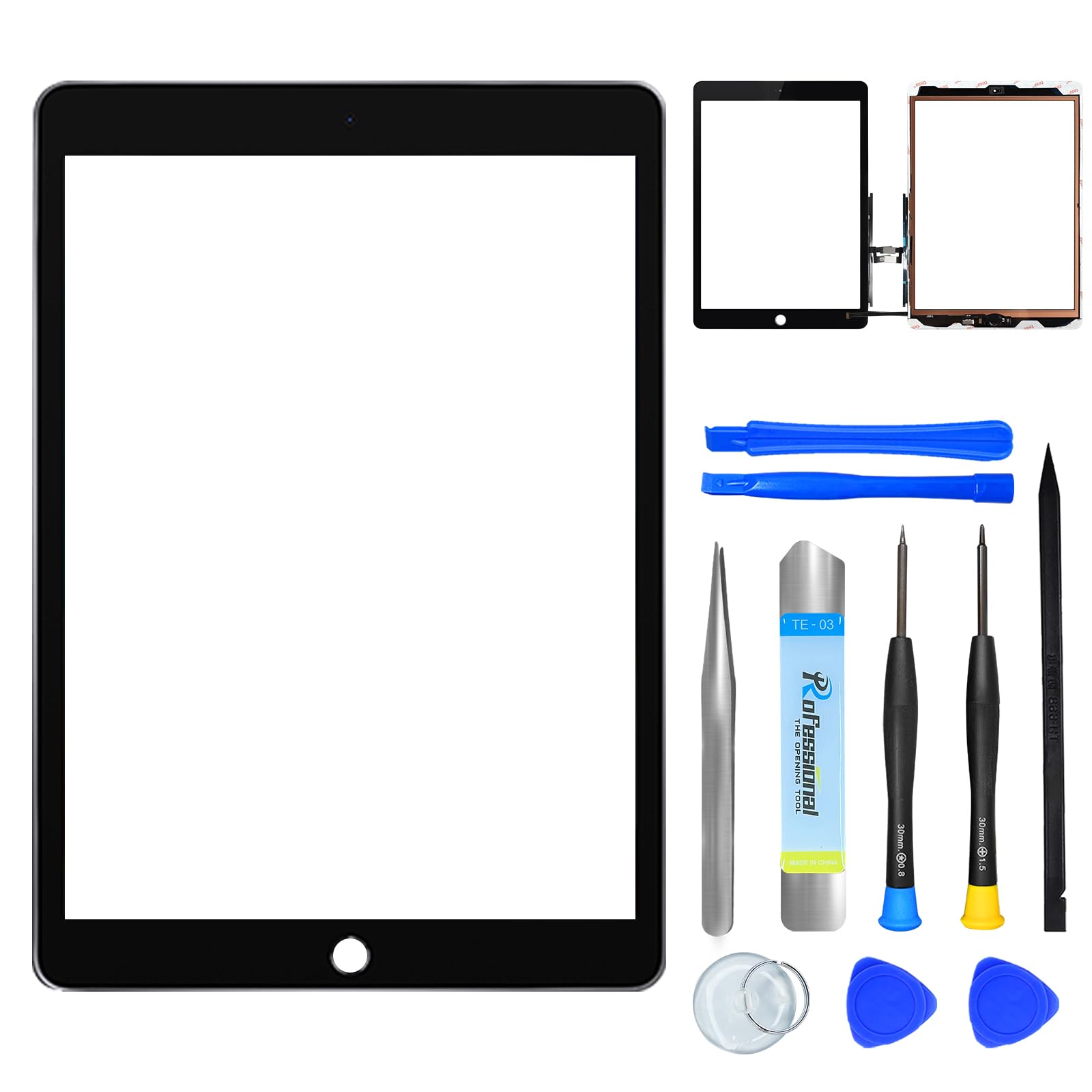 NB+ Screen Replacement For iPad 9th 10.2" (A2602 A2603 A2604 A2605) Generation Touch Screen Digitizer 2021 Pre-Installed Adhesive (Not LCD display) — view 9