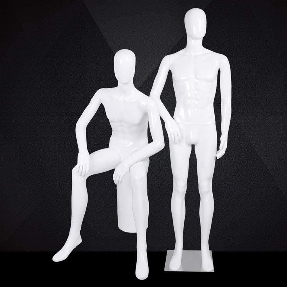 Professionelle Schneider-Dummy-Accessoires für männliche Bekleidungsgeschäfte, Schaufensterständer, Modell-Requisiten, männliche Models, Requisiten, Körper (Farbe: D)