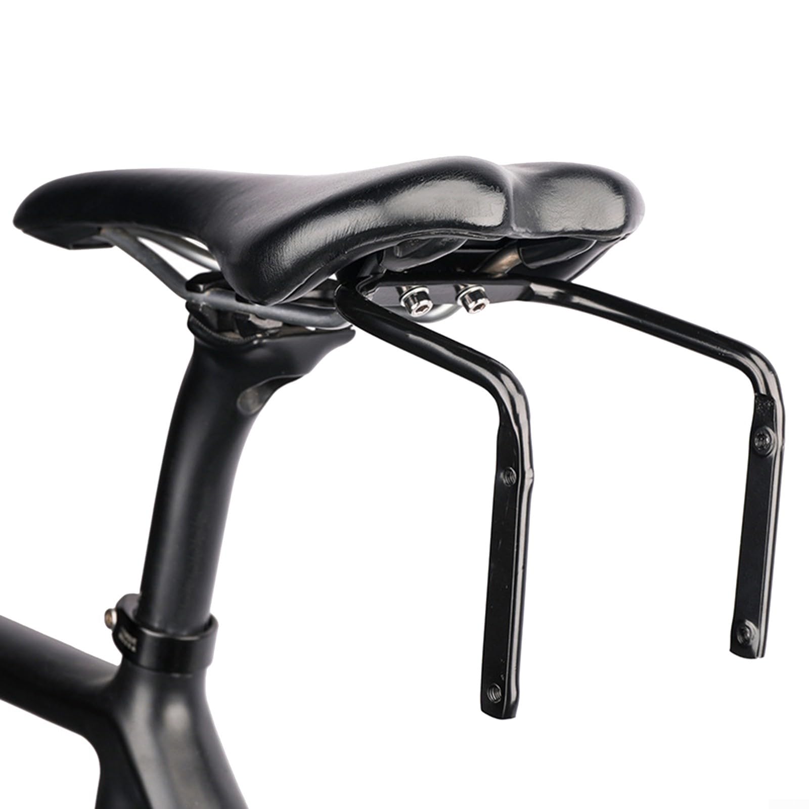 Stabilizzatore per borsa da sella da bicicletta - Supporto per borsa da sella da bicicletta con foro di montaggio per bottiglia d'acqua, stabilizzatore per borsa portapacchi posteriore anti-shake, 15