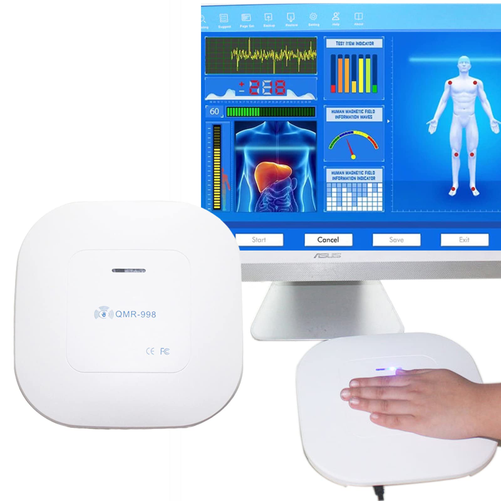 Portable Healthy Quantum Magnetic Resonance Analyzer,Quantum Resonance Magnetic AnalyzerSubhealth Body Detector, Multi-Language for Business Travel and Outdoor Detection Home Office