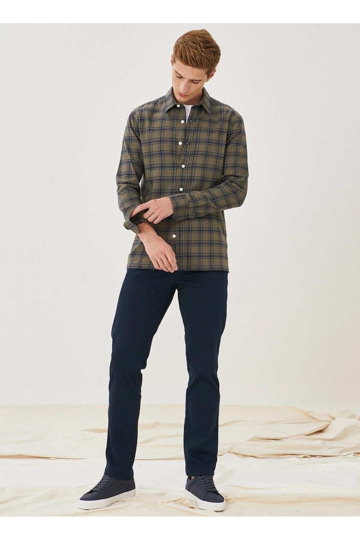 WRANGLER Normal Bel Slim Fit Lacivert Erkek Chino Pantolon Texas Jean Pantolon,Lacivert 42/32