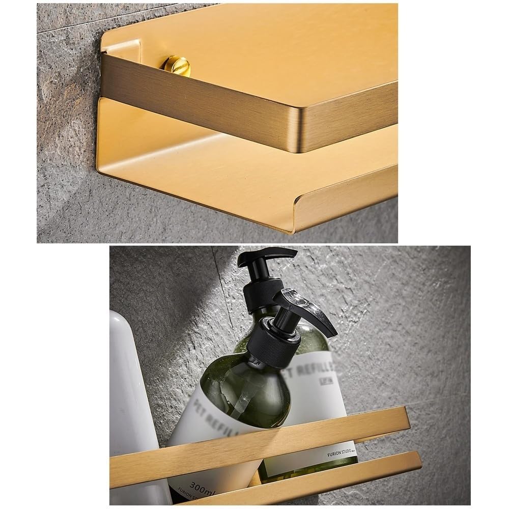 Repisas Para Baño Estante de ducha de acero inoxidable, moderno estante de ducha mate de 20 a 50 cm, organizador de estante de ducha de metal rectangular montado en la pared, accesorios de baño Estant