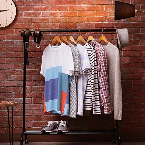 Image of Lotus Wooden Hangers Solid Wood Shirt Hangers Dress Coat Jacket Clothes Hangers with Extra Smooth Finish, 360 Degree Swivel Hook(Retro) pcs of - 30 (Beige)