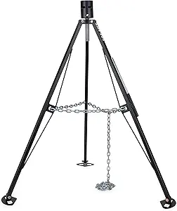 Camco Eaz-Lift 5th Wheel King Pin Tripod Stabilizer - Features Adjustable Height & 5,000 lb Certified Load Capacity - Heavy Duty RV Stabilizer - Folds for Easy RV Storage and Organization (48855)